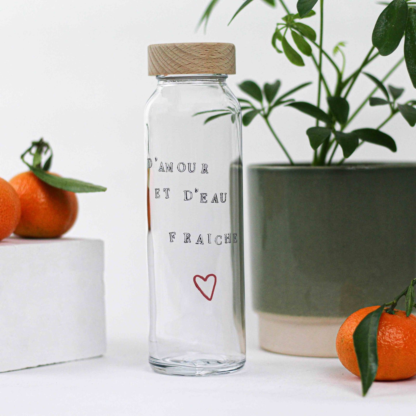 Gourde en verre 25 cL - Amour