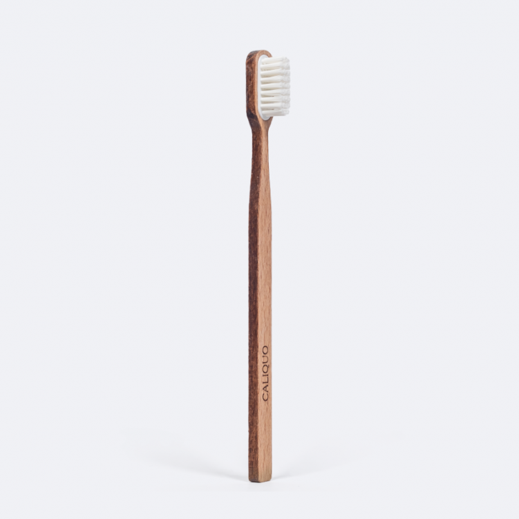 Brosse à dent rechargeable en hêtre Caliquo