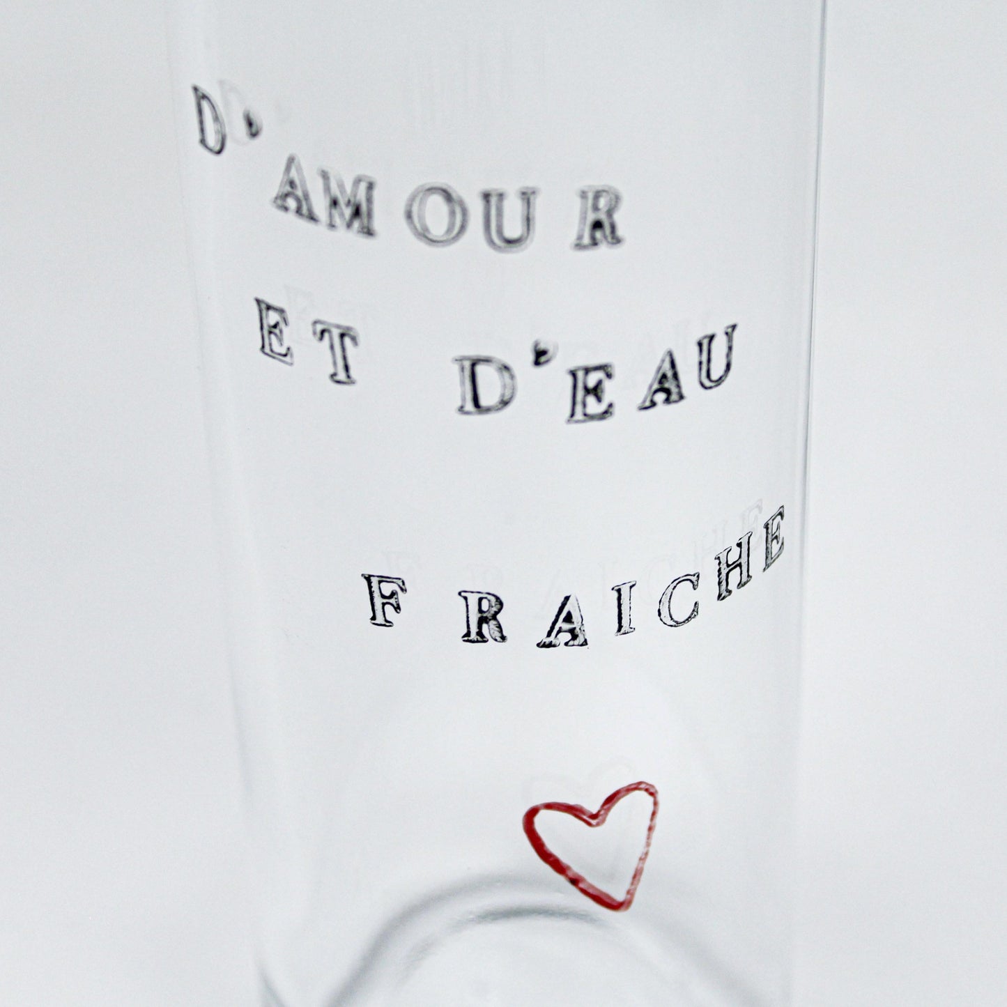Gourde en verre 25 cL - Message personnalisé