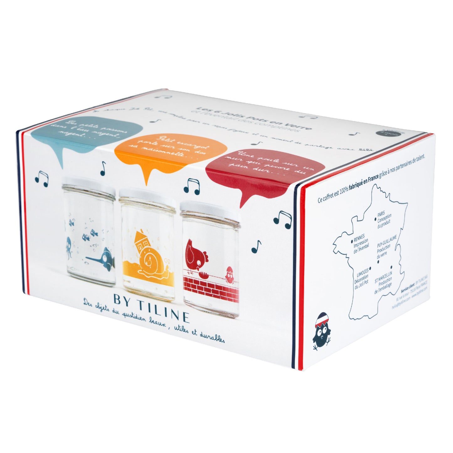 Coffret de Jolis Pots en verre - 228 mL