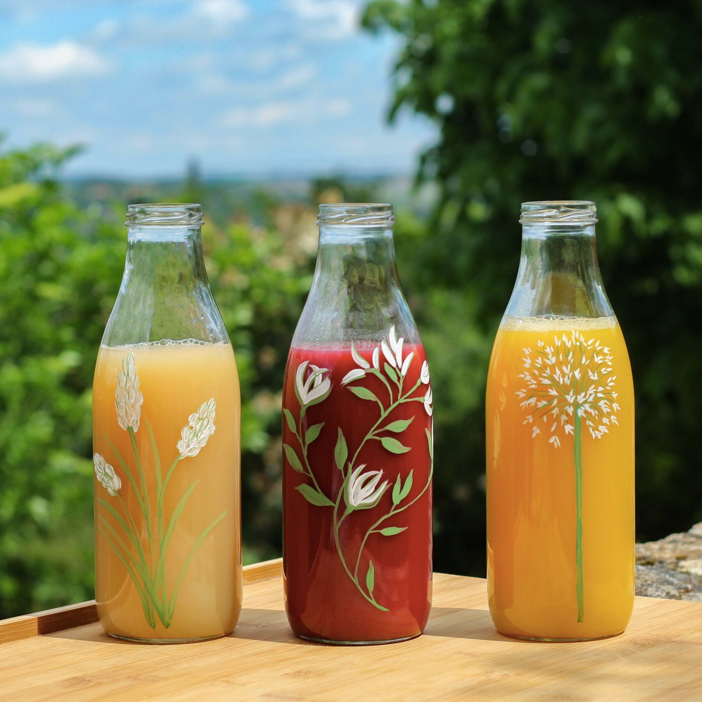 Bouteille en verre 1L - La Lavande