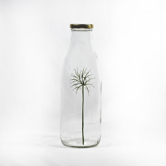 Bouteille en verre 1L - L'Agapanthe