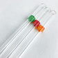 Lot 3 Pailles en verre peintes main - Bandeau